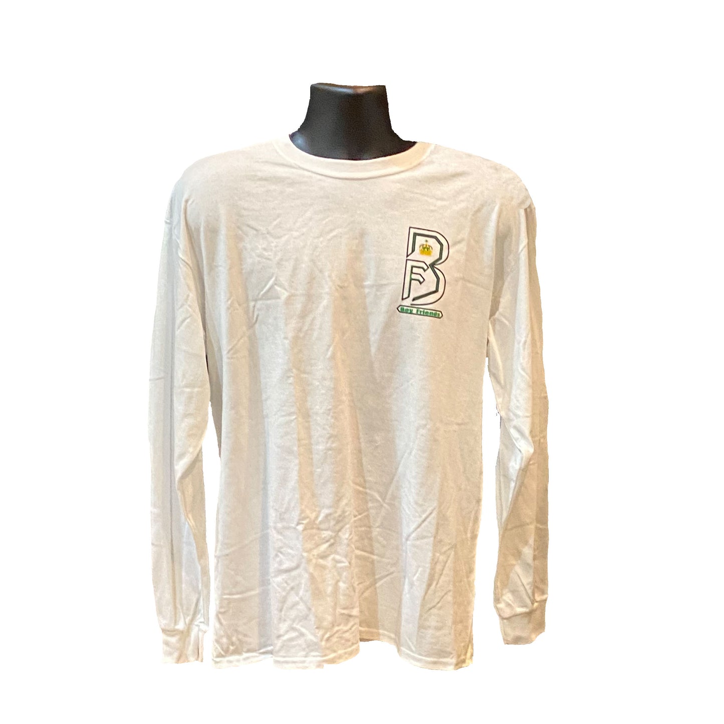 Boy Friends White Long Sleeve Tee